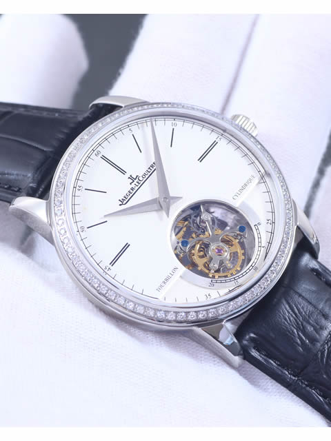 Jaeger-LeCoultre Master Series 5086420 Stainless Steel Diamond-set Case Manual Tourbillon Mechanical...