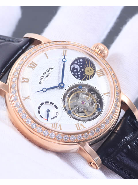 Patek Philippe Grand Complications Tourbillon Sun Moon Stars model Rose Gold Diamond-set