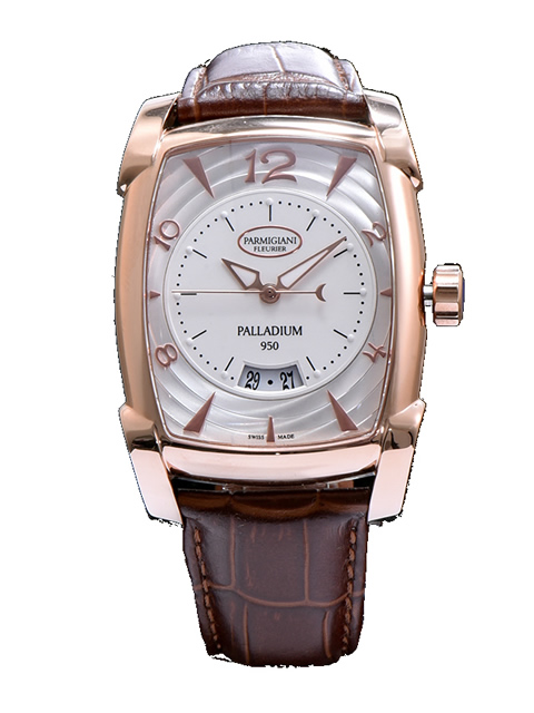 Parmigiani Fleurier Kalpa collection PFC124-1000301 automatic mechanical watch rose gold case white ...