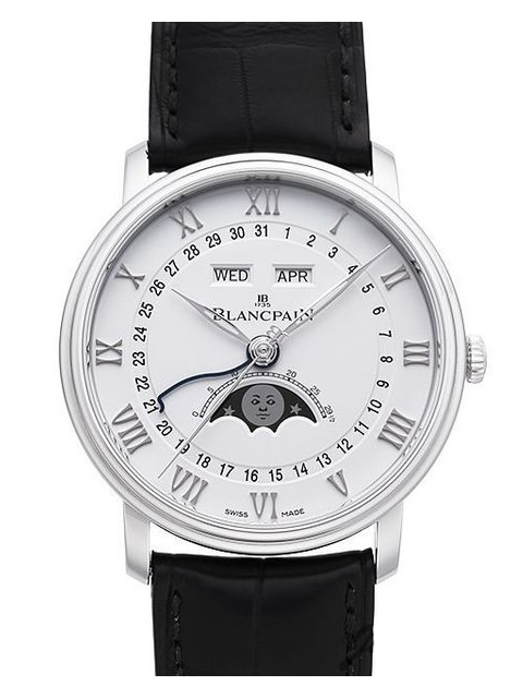 Blancpain Classic series 6654-1127-55B watch with date, day and month display functions, automatic m...