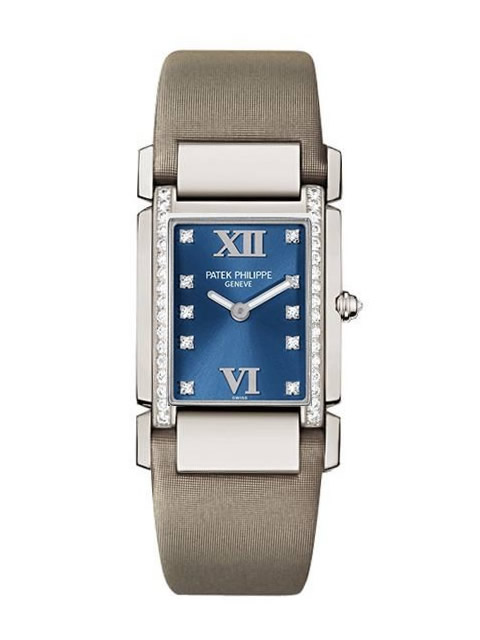 Patek Philippe Twenty~4 Series 4910/10A-012 Blue Dial Quartz Ladies' Watch