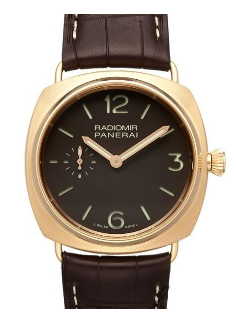 Panerai Radiomir collection PAM 00336 watch, manual-winding mechanical, 42 mm, men's, 18k rose gold