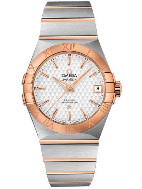 Omega Constellation series 123.20.38.21.02.008 watch, textured dial