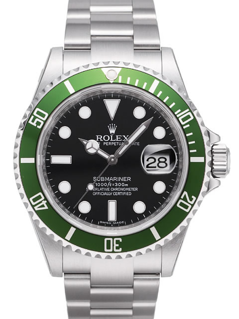 [JF Factory V10 Edition] Rolex Submariner Series 16610LV-93250 Watch (Older Green Submariner)