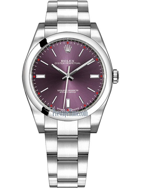 [JF Perfect Edition] Rolex Oyster Perpetual Series 114300 (Purple Dial) Mechanical Men's Watch