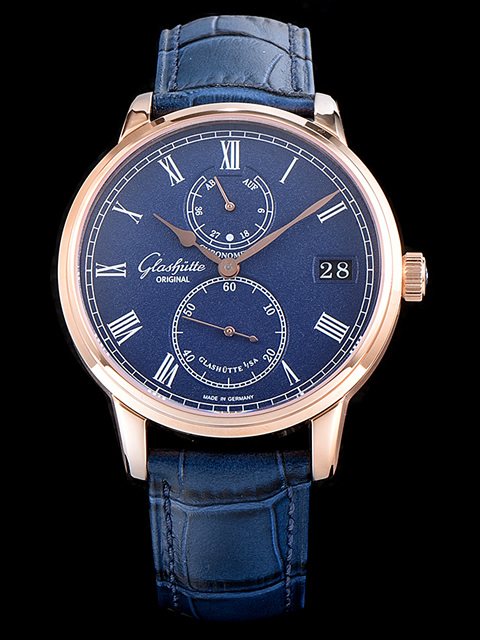 Glashütte Original Senator series 1-58-01-05-34-30 rose gold automatic mechanical men's watch