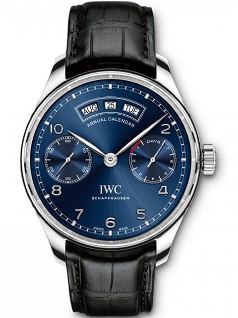 【YLパーフェクトエディション】IWC ポルトギーゼ アニュアルカレンダー ウォッチシリーズ IW503502 （ブルーダイヤル） メンズ機械式ウォッチ