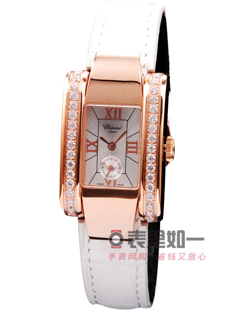Chopard Fashion Quartz Women's Watch Rectangular Rose Gold 35*24*11mm