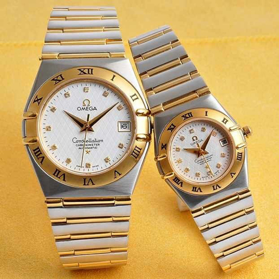 Párové hodinky Omega Constellation