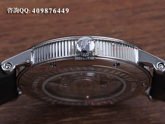 Breguet automatic mechanical men's watch with exhibition case back 5197BA/15/986 silver case