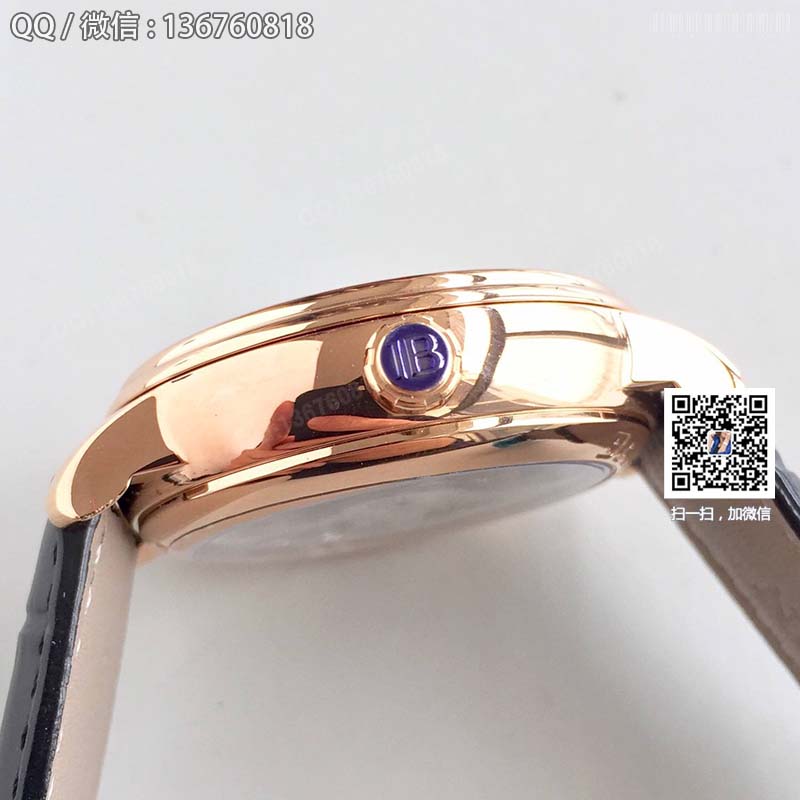 JB Blancpain Villeret series 6900-3430-55b tourbillon men's watch