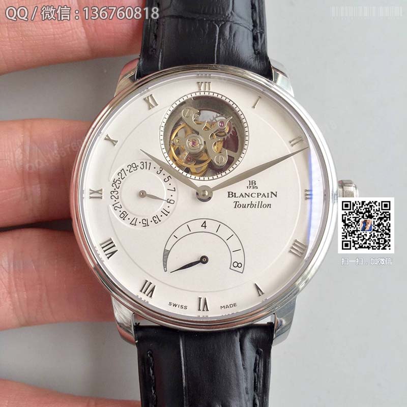 JB Blancpain Villeret series 6900-3430-55b tourbillon men's watch JB Blancpain Villeret series 6900-3430-55b tourbillon men's watch
