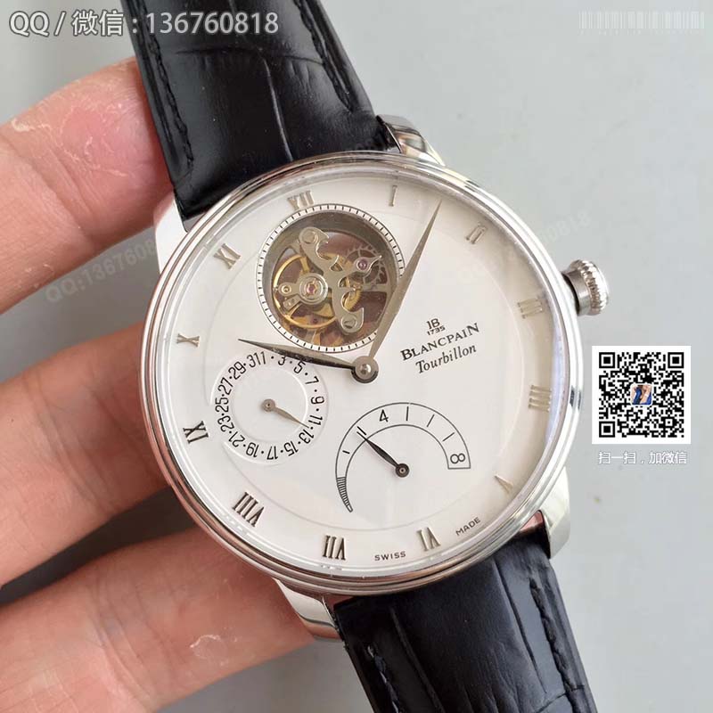 JB Blancpain Villeret series 6900-3430-55b tourbillon men's watch JB Blancpain Villeret series 6900-3430-55b tourbillon men's watch