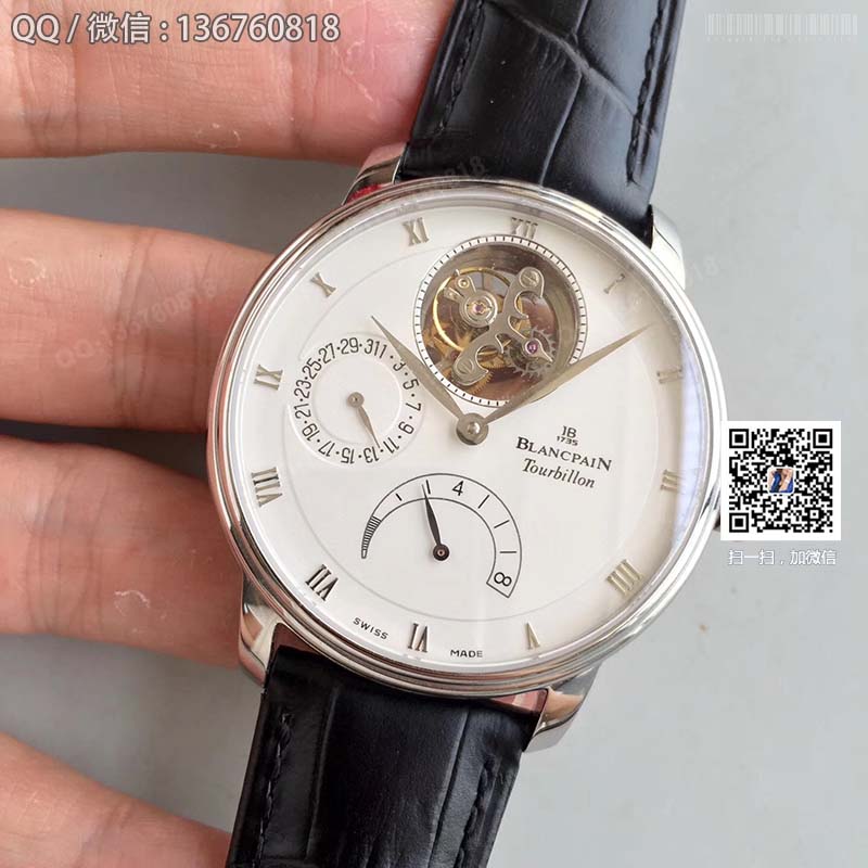 JB Blancpain Villeret series 6900-3430-55b tourbillon men's watch JB Blancpain Villeret series 6900-3430-55b tourbillon men's watch