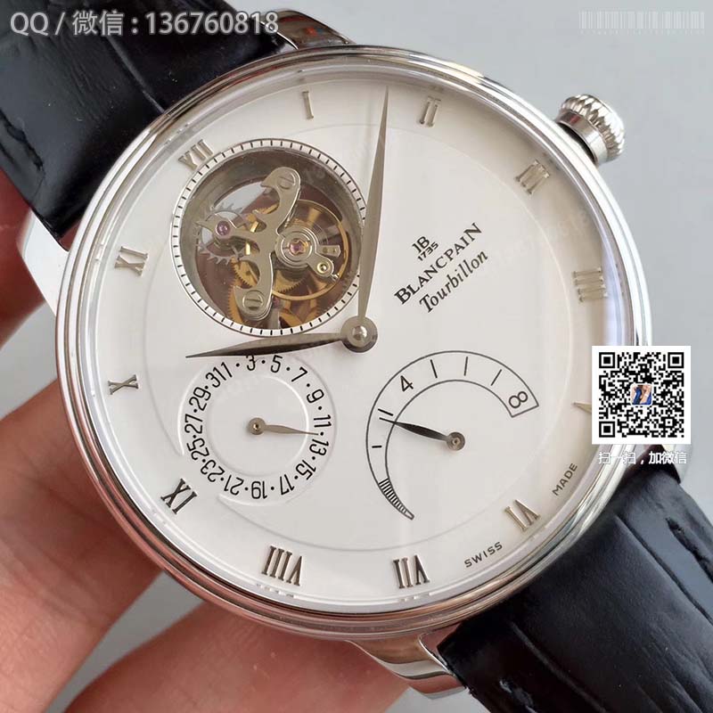 JB Blancpain Villeret series 6900-3430-55b tourbillon men's watch JB Blancpain Villeret series 6900-3430-55b tourbillon men's watch