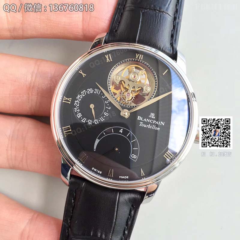 JB Blancpain Villeret series 6900-3430-55b tourbillon men's watch JB Blancpain Villeret series 6900-3430-55b tourbillon men's watch