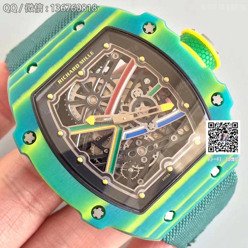 Męski zegarek mechaniczny KV Perfect Edition Richard Mille seria RM 67-02 Wayde van Niekerk