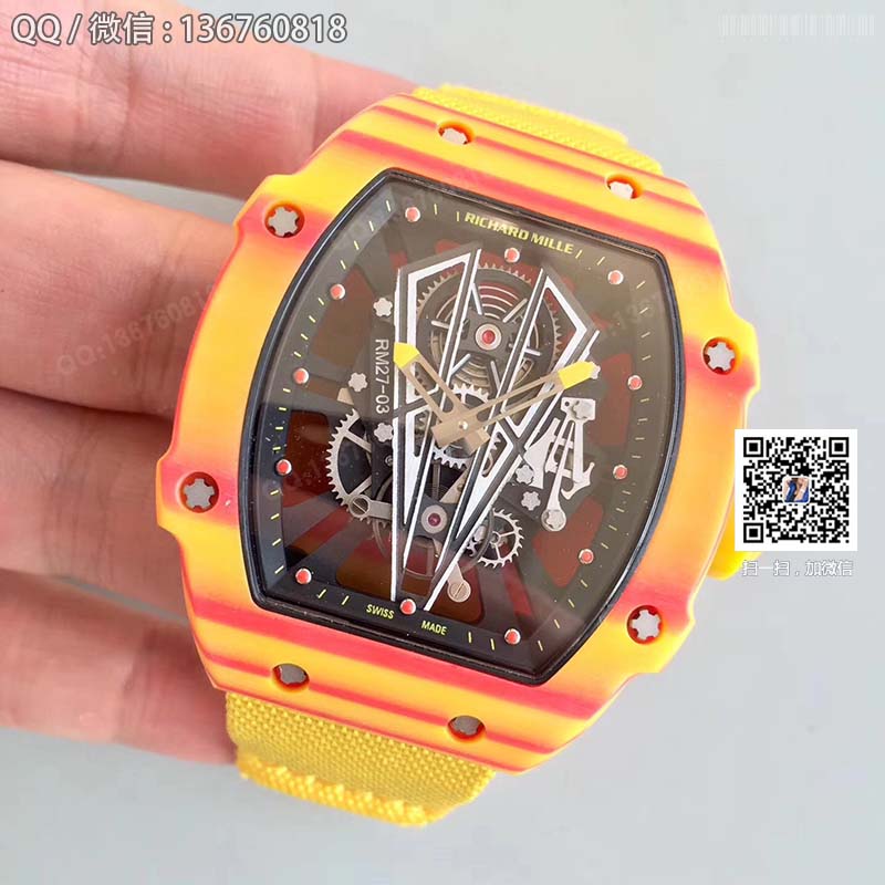 Pánské mechanické hodinky Richard Mille RM 27-03 z dokonalé edice KV