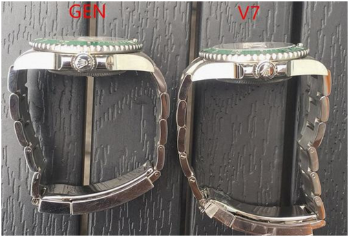 N厂V7版劳力士绿水鬼正品对比评测 N厂V7版劳力士绿水鬼正品对比评测
