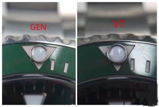 N厂V7版劳力士绿水鬼正品对比评测 N厂V7版劳力士绿水鬼正品对比评测