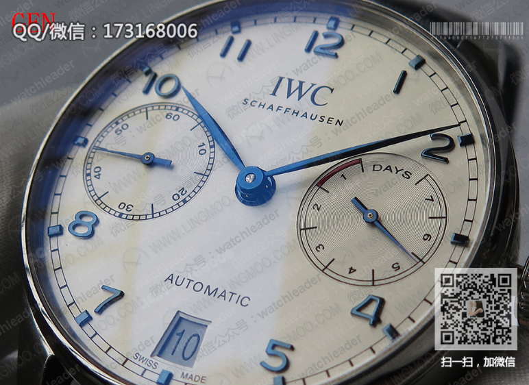 [ZF Factory Edition] IWC Portuguese automatic mechanical watch IW500107 Seven-Day Power Reserve