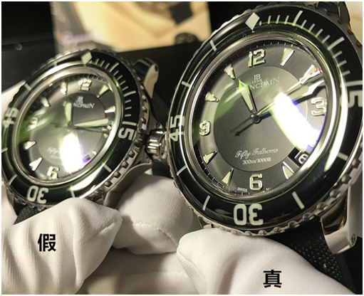 N厂神器之首—宝珀五十噚真假对比 N厂神器之首—宝珀五十噚真假对比