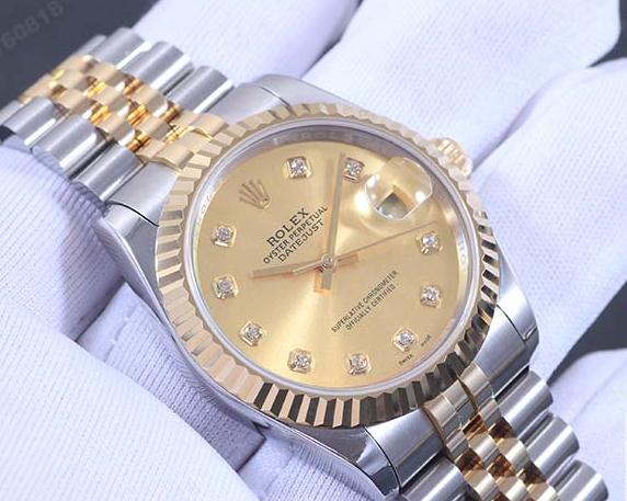 [[NOOB Factory New Version]] Rolex Datejust Automatic Mechanical Gold Watch 116233G